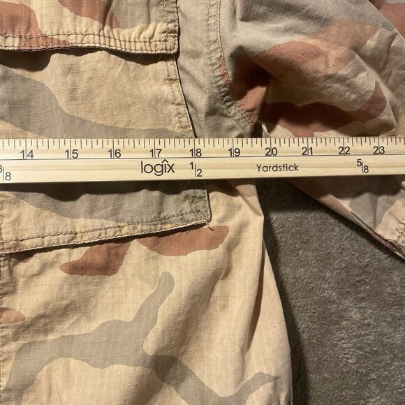 Free People Jacket Womens Sz Small Camouflage Lead The Way Tan Military Cinched - Picture 9 of 9